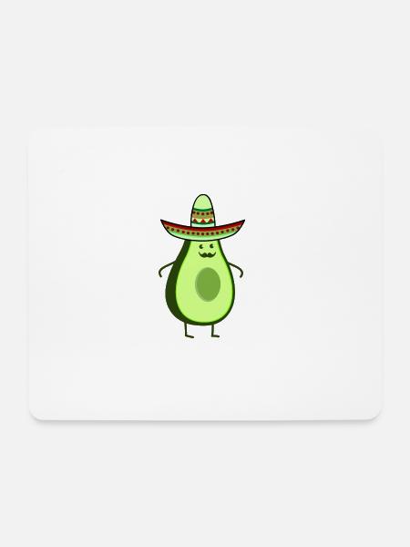 Funny mexico avocado - Mouse Pad (horizontal) - white