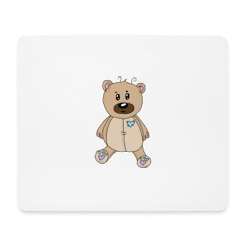 Teddy - Mousepad (Querformat) - Weiß - Vorne