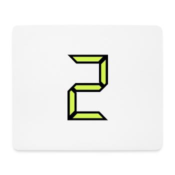 2 JAHRE. 2. JUBILÄUM. GEBURTSTAG 2 JAHRE. 2 - Mousepad (Querformat) - Weiß - Vorne