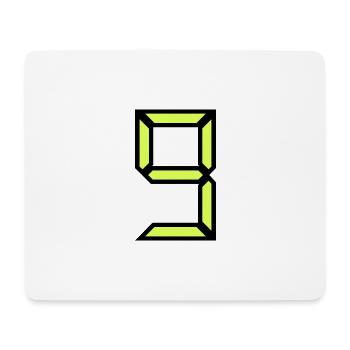 9 YEARS. 9th ANNIVERSARY. BIRTHDAY 9 YEARS. 9 - Mouse Pad (horizontal) - white - Front
