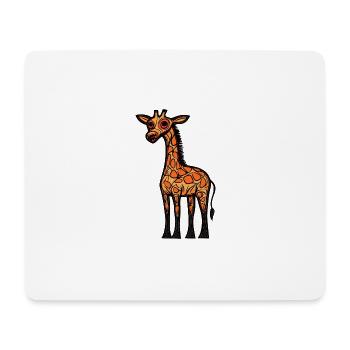 Giraffe Halloween Tier - Mousepad (Querformat) - Weiß - Vorne