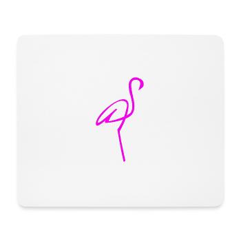 Flamingo - Tapis de souris (format paysage) - blanc - Devant