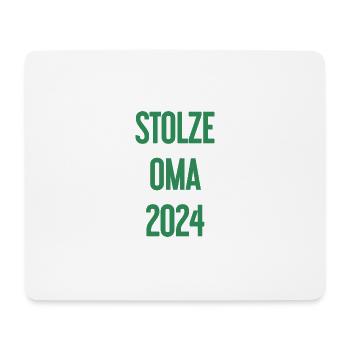 Stolze Oma 2024 – Perfekt für frischgebackene Omas - Mousepad (Querformat) - Weiß - Vorne
