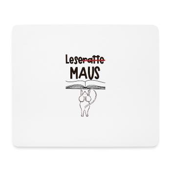 Lesemaus - Mousepad (Querformat) - Weiß - Vorne