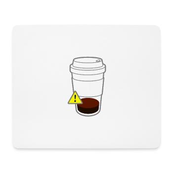 Warning Coffee - Mouse Pad (horizontal) - white - Front