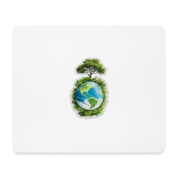 Mutter Erde - Mousepad (Querformat) - Weiß - Vorne