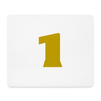 1. 1 Jahr. 1. JUBILÄUM. 1-JÄHRIGES JUBILÄUM - Mousepad (Querformat) - Weiß - Vorne