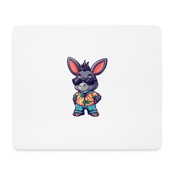Donkey Cool Summer - Mouse Pad (horizontal) - white - Front
