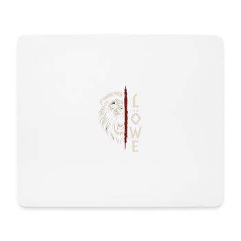 König der Wildnis - Mousepad (Querformat) - Weiß - Vorne