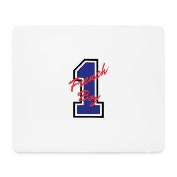 1 French Boy - Tapis de souris (format paysage) - blanc - Devant