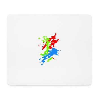 stain - Tapis de souris (format paysage) - blanc - Devant