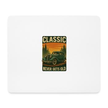 Classic Car Vintage Oldtimer - Mousepad (Querformat) - Weiß - Vorne