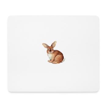 RABBIT ROSA - Mouse Pad (horizontal) - white - Front