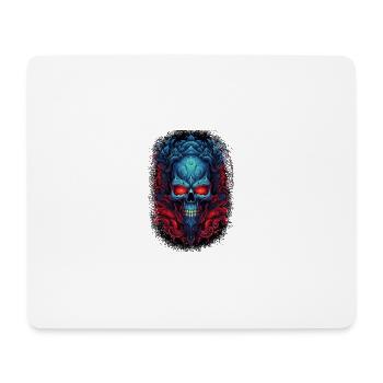 back print skeleton cool dabbing broken heart - Mousepad (Querformat) - Weiß - Vorne