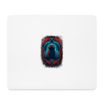 Joke Animal Pet Animal Print Animal Seal (Animal) - Mouse Pad (horizontal) - white - Front
