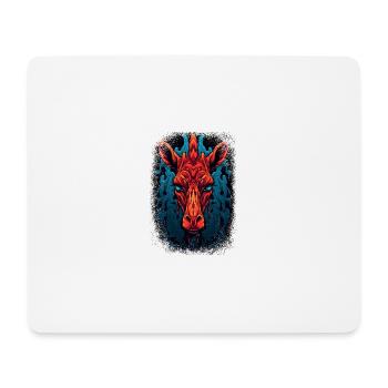 sloth love giraffe art funny giraffe fun geek - Mousepad (Querformat) - Weiß - Vorne