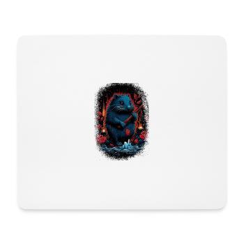 quote animal welfare fun beavers cool animal - Mousepad (Querformat) - Weiß - Vorne