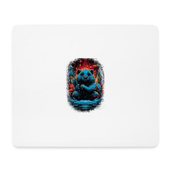 jokes bobr beavers bever beaver dam canadian - Mousepad (Querformat) - Weiß - Vorne