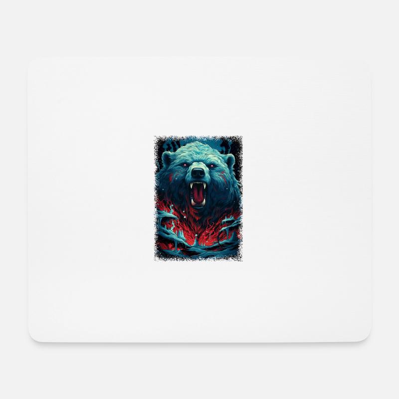 books bookworm big awesome gift birthday present - Mousepad (Querformat) - Weiß