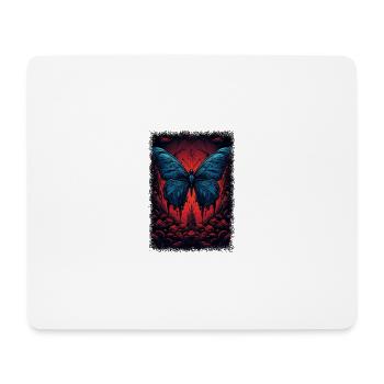 Dictons Citation à la mode Papillons Papillon heureux - Tapis de souris (format paysage) - blanc - Devant