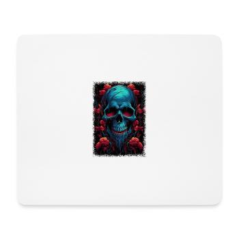 Bday Fuck Off Skeleton Hand Tshirts Funny - Tapis de souris (format paysage) - blanc - Devant