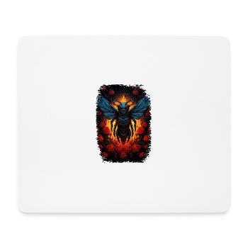 Sac de colonie d’abeilles Save the Bees Geek Bees - Tapis de souris (format paysage) - blanc - Devant