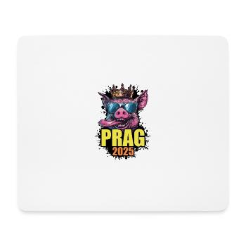Prague 2025 Pig - Mouse Pad (horizontal) - white - Front