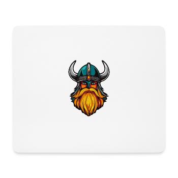 Casque Viking Head - Tapis de souris (format paysage) - blanc - Devant