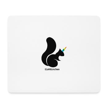 Einhörnchen - Mousepad (Querformat) - Weiß - Vorne