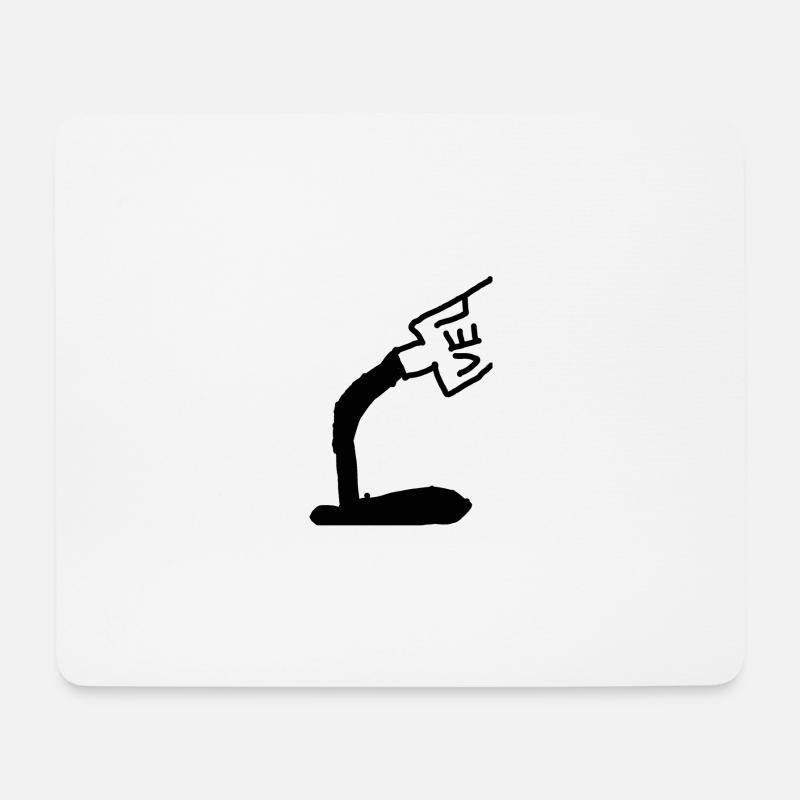 Vel - Mousepad (Querformat) - Weiß