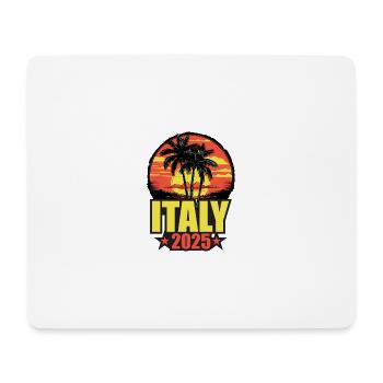 Italie 2025 Vacances Palmiers Coloré - Tapis de souris (format paysage) - blanc - Devant