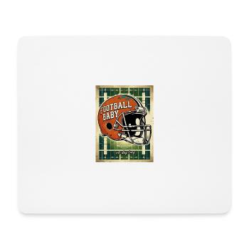 Vintage American Football Helmet - Mouse Pad (horizontal) - white - Front