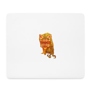 Venezianische Maske - Mousepad (Querformat) - Weiß - Vorne