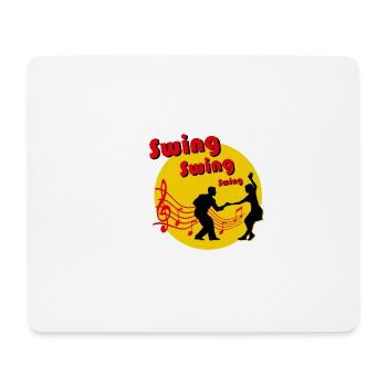 Couple dancing swing - Mouse Pad (horizontal) - white - Front