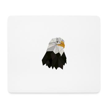 Adler geometrisch - Mousepad (Querformat) - Weiß - Vorne