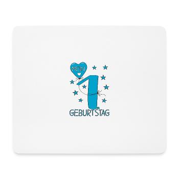 Geburtstag 1 Mein erster Geburtstag - Mousepad (Querformat) - Weiß - Vorne