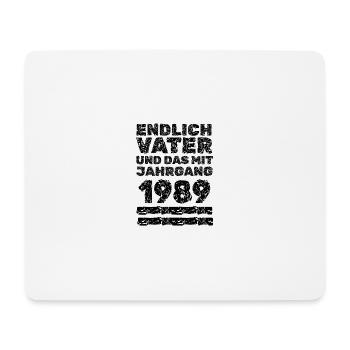 Born in 1989 - Mouse Pad (horizontal) - white - Front