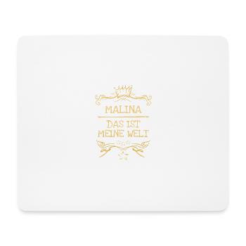Maiden's name Malina - Mouse Pad (horizontal) - white - Front