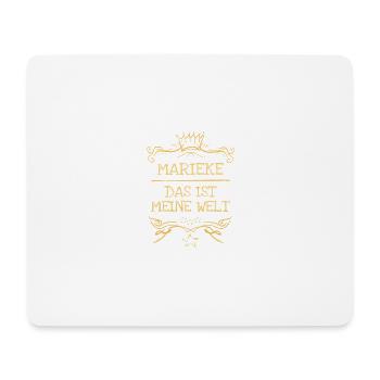Marieke als Maedchenname - Mousepad (Querformat) - Weiß - Vorne