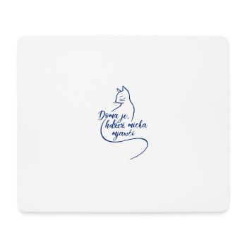 Doma je, hźež micka mjawči. - Mousepad (Querformat) - Weiß - Vorne
