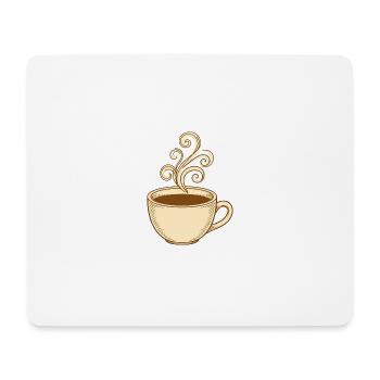 Vintage Steam Swirl Kaffeetasse - Mousepad (Querformat) - Weiß - Vorne