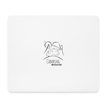 Camping - Mousepad (Querformat) - Weiß - Vorne