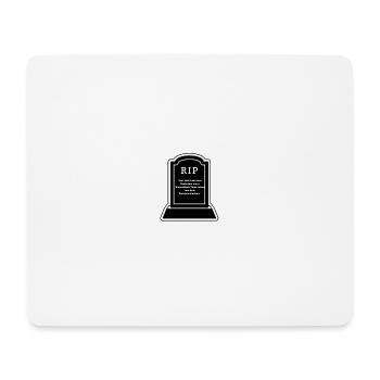 Was steht auf dem Grabstein eines Diabetikers - Mousepad (Querformat) - Weiß - Vorne