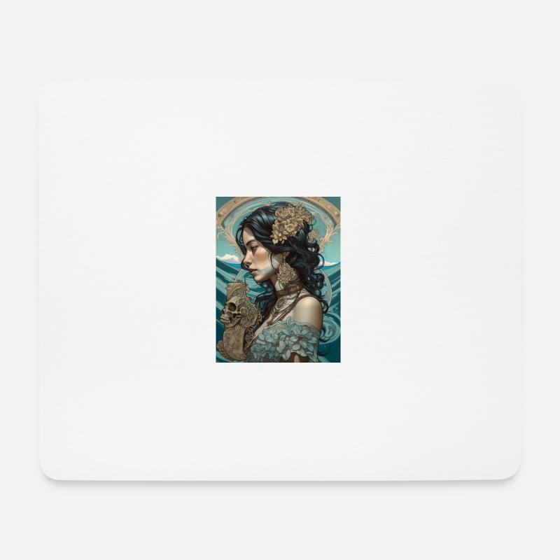 Ghotische Klasse - Mousepad (Querformat) - Weiß