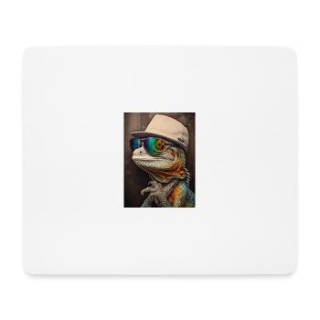 Tierischer Stil - Mousepad (Querformat) - Weiß - Vorne