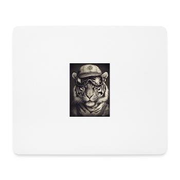 Tierischer Stil - Mousepad (Querformat) - Weiß - Vorne