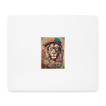 Tierischer Stil - Mousepad (Querformat) - Weiß - Vorne
