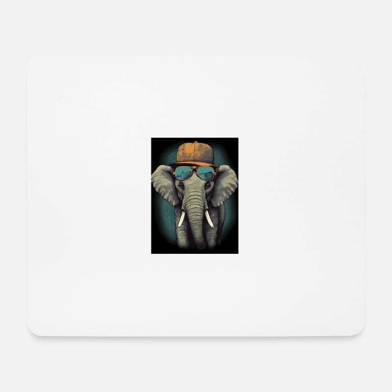 Tierischer Stil - Mousepad (Querformat) - Weiß