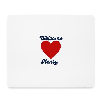 Henry willkommen - Mousepad (Querformat) - Weiß - Vorne