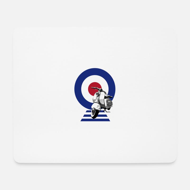Mod Target Scooter - Mouse Pad (horizontal) - white